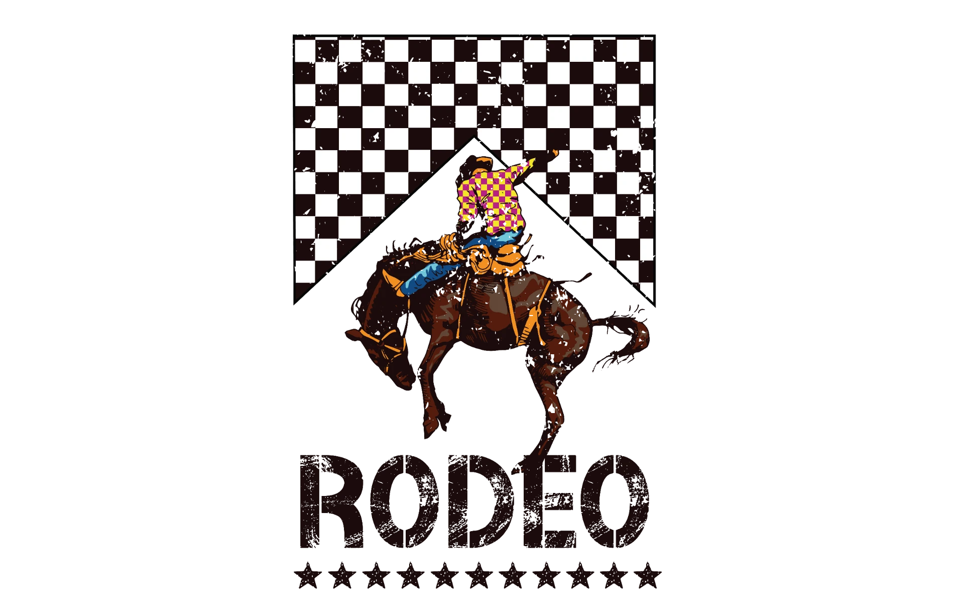 Cowgirl DTF design preview